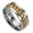 Gold, variant on Mens Silver Gold Black Blue Cuban Link Ring Band Stainless Steel 8MM Size 8-14-Black-12