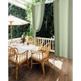 thumbnail image 5 of Outdoor Curtains for Patio Ombre Abstract Gradient Light Sage Green Waterproof Privacy Outside Curtains with 2 Tiebacks Grommet Top Pergola Curtains for Porch Cabana Gazebo 1 Panel, 54x108 inch, 5 of 7