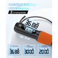 thumbnail image 3 of Jump Rope RENPHO con cuerda de saltar Counter Fitness, color naranja, 3 of 8