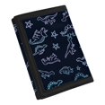 thumbnail image 2 of Chririnla Dinosaur Star Kids Trifold Card Wallet, Lightweight Polyester Foldable Children's Pouch for Travel and Sports, 2 of 6