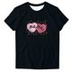 thumbnail image 2 of Fiudx Ropa de Mujer Camiseta Casual de Manga Corta con Cuello Redondo y Estampado de Letras para Mujer, 2 of 4