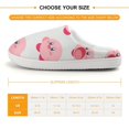 thumbnail image 2 of Kirby Pattern Soft Plush Slippers for Boys Girls Winter Warm Cotton Slippers with Rubber Sole Non-Slip Kid's Slip on Shoes Fluffy House Slippers For Indoor And Outdoor, 2 of 8