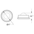 thumbnail image 3 of Deltana WB100U15 Flush Bumper 1" Diameter; Satin Nickel Finish, 3 of 3