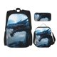 thumbnail image 1 of Easygdp Blue Thunder Storm Dragon Mochila para Niños y Niñas con Set de Caja de Almuerzo y Estuche para Lápices 3 en 1, Mochila Escolar Estampada para Adolescentes, 1 of 7