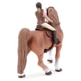 thumbnail image 4 of Modèle de Collection Jouets Miniature Simulation Cheval Brun avec Figurine de Chevaline et Selle Animal Figure Modèle Jouets de Collection pour Enfants, 4 of 7