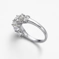 thumbnail image 5 of Eclet Jewels 2.4 Ct Round Brilliant Cut Lab Created Diamond Ring - 14K White Gold Plated Ring - Wedding Diamond Ring for Women's - Anniversary Five Stone Ring for Gift - Causal Stacking Ring, 5 of 8