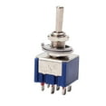 thumbnail image 1 of EeaseCA Mini Metal Toggle Switches 6-Pin On/Off/On 3-Position 6A 125V (Blue), 1 of 7