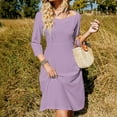 thumbnail image 3 of Lilac LAVENDER Dress Summer Dresses Woman Street Style Big Size Casual Dress, 3 of 9