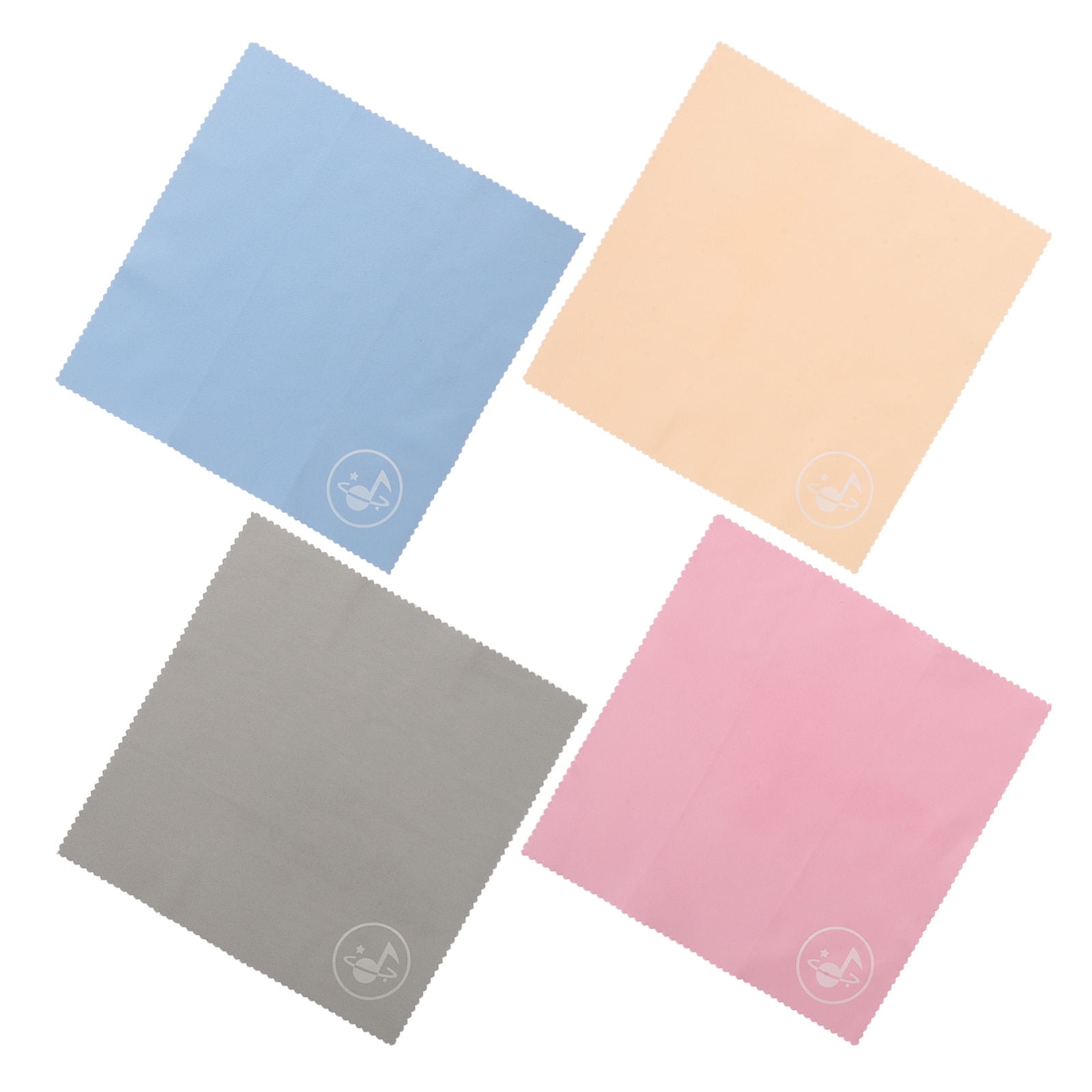 Healifty 4Pcs Multifunctional Guitar Polishing Cloth for Brass Saxophone Violin and Acoustic Instruments