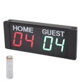 thumbnail image 2 of Tableau d'Affichage LED 1.5 Pouces Portable Télécommande Infrarouge Tableau d'Affichage Numérique avec Buzzer pour Basketball Soccer US 100240V Magnétique, 2 of 9