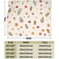thumbnail image 5 of Fall Decor Fall Blanket Autumn Leaves Fleece Throw Blankets Soft Cozy Plush Warm Fall Leaf Harvest Blanket for Girls Kids Adults Couch Travel 50" X 60", 5 of 6