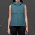 thumbnail image 5 of Inverlee Women's Hooded Sleeveless Vest Full Zip Lightweight Casual Outdoor Windbreaker with Pockets Army Green L, 5 of 7