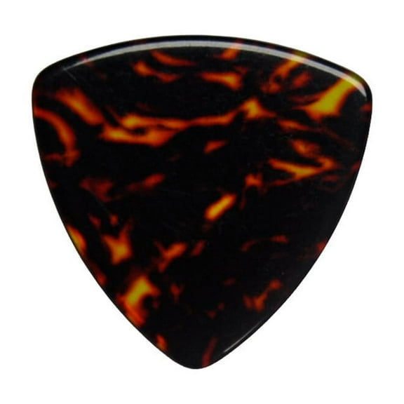 Pack of 100pcs Medium 0.71mm 346 Rounded Triangle Guitar Picks Plectrums Brown Tortoise