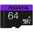 thumbnail image 1 of Memoria Micro Sd Adata UHSI 64GB Class 10 Con Adaptador Sd, AUSDX64GUICL10RA1 Adata AUSDX64GUICL10-RA1, 1 of 2