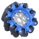 thumbnail image 4 of Componentes del automóvil robot, rueda omnidireccional de 4 pulgadas Rueda omnidireccional SPCC Rodillo de goma Rueda omnidireccional fabricada con cuidado, 4 of 8