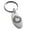 Silver, variant on Stainless Steel Aztec Ouroboros Serpent Rune Engraved Small Oval Charm Keychain Keyring