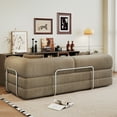 thumbnail image 5 of Miniyam 79" Convertible Floor Sofa Bed with Pillow Back Support Armrest for Living Room, Bedroom, Camel, 5 of 24