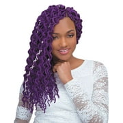 JANET COLLECTION CROCHET BRAID CURLY FAUX - 2X MAMBO COILY DENSE LOCS 18" [2 Dark Brown]