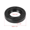 thumbnail image 2 of 22mm x 40mm x 7mm Rubber Black Double Lip TC Oil Shaft Seal for Car Automobile, 2 of 5