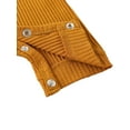 thumbnail image 7 of wybzd Newborn Baby Boy Girl Summer Clothes Ribbed Knitted Short Sleeve Romper Jumpsuit Bodysuit Overalls Shorts Brown 12-18 Months, 7 of 7