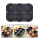 thumbnail image 5 of Molde de silicona para pan de hamburguesa de 6 cavidades, molde antiadherente para hornear pan., 5 of 6