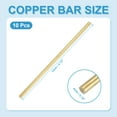thumbnail image 2 of Uxcell 10 Pcs Round Brass Rods, 4mm Dia. 12cm / 4.72 Inch Length H59 Brass Bar Solid Metal Rods for DIY Crafting Jewelry Plating Repairing Science Class, Brassy, 2 of 6