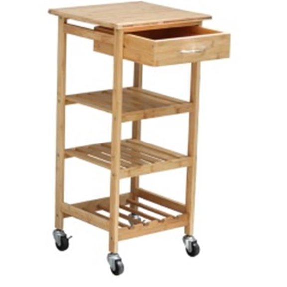Bamboo Kitchen Trolley