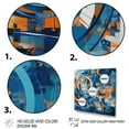 thumbnail image 3 of Designart "Orange And Blue Geometric Equilibrium V" Modern Geometric Wall Decor, 3 of 5