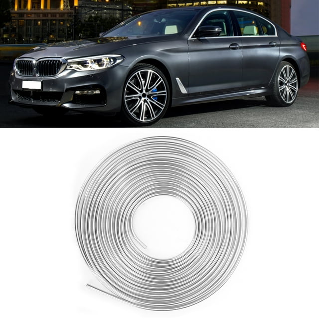 Brake Tubing, Brake Hose 25ft Long Service Life for Hydraulic Braking Systems Fuel Systems Transmission Systems Gold,Silver