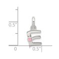 thumbnail image 4 of Auriga 925 Sterling Silver Letter E with Enamel Pendant for Women, 4 of 6