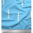 thumbnail image 1 of Soimoi Blue Heavy Satin Fabric White Brush Stroke Printed Fabric 1 Yard 54 Inch Wide, 1 of 3