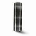 thumbnail image 3 of Edward Mirell Titanium Black Titanium Textured Lines 7mm Band Size: 11; for Adults and Teens; for Women and Men, 3 of 7
