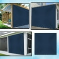 thumbnail image 7 of COVERS&ALL Outdoor Vinyl Curtain for Patio Furniture 12 Oz, Weather Resistant Patio Blackout Drapes for Dining Room Window with Rustproof Grommets for Pergola, Porch, Gazebos (8' H x 8' W, Blue), 7 of 7