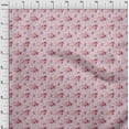 thumbnail image 4 of oneOone Velvet Light Pink Fabric Florals Craft Projects Decor Fabric Printed By The Yard 58 Inch Wide, 4 of 4
