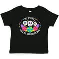 thumbnail image 3 of Inktastic My 1st DÃ­a De Los Muertos with Sugar Skulls and Flowers Boys or Girls Baby T-Shirt, 3 of 5