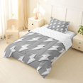 thumbnail image 2 of Erosebridal Hand Drawn Doodle Lightning Twin Comforter Sets,Gray White Bedding Set For Boys Kids, Reversible 2 Pieces, 2 of 7