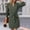 *Army Green, variant on ClodeEU Womens V Neck Long Sleeve Button Shirt Dress with Belt, Fall Mid Long Tunics Dresses Black,Womens Plus XL