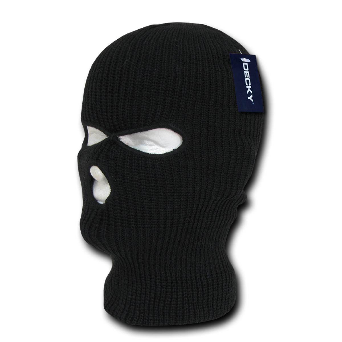 DECKY Face Mask 3 Holes Pulled Over Snug Fit Beanie, Style 970