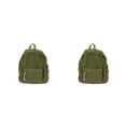 thumbnail image 4 of Decodeary Stylish Unisex Backpack With Large Capacity And Adjustable Straps Durable Cloth School Backpack School Bag Book Bag olive 2Set, 4 of 6