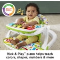 thumbnail image 3 of Fisher-Price Portable Baby Chair Kick & Play Deluxe Sit-Me-Up Seat with Piano Learning Toy and Snack Tray for Infants to Toddlers, 3 of 5
