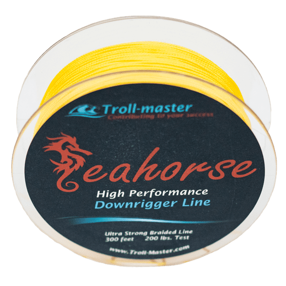 Seahorse High Performance Downrigger Braided Line 200 Lbs Test 300 Feet Spool