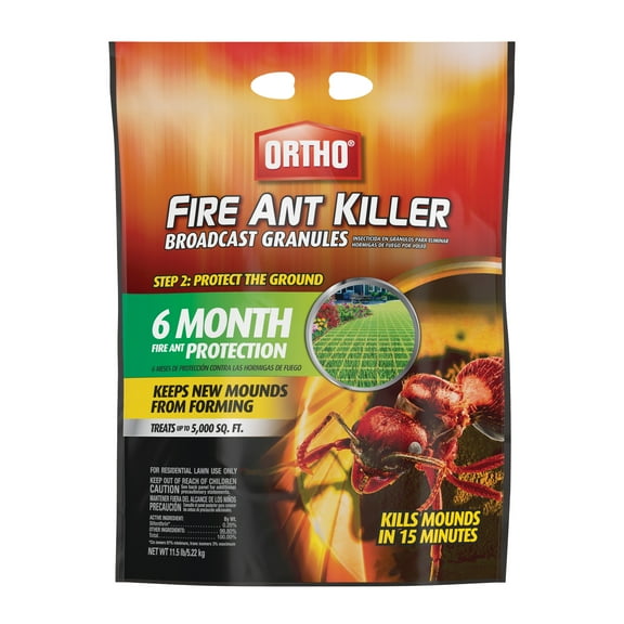 Ortho Fire Ant Killer Broadcast Granules, Treats 5,000 sq. ft., 11.5 lb.