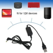 DC 5V to DC 12V USB Voltage Step Up Converter Cable Power Supply Adapter Cable with DC Jack 4.0mm x 1.7mm USB 5V to 12V