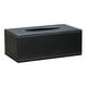 thumbnail image 1 of Soporte para caja de pañuelos de cuero Soledad Negro 25x14x9.5cm, 1 of 6