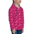 thumbnail image 3 of Picia Breast Cancer Awareness6 Pattern Youth Hoodie - Warm Pullover Sweatshirt with Kangaroo Pocket, Ideal for Boys and Girls-Large, 3 of 6