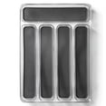 thumbnail image 2 of Lexi Home 5-Slot Drawer Organizer Clear Acrylic Silverware Organizer for Home Organization, 2 of 8