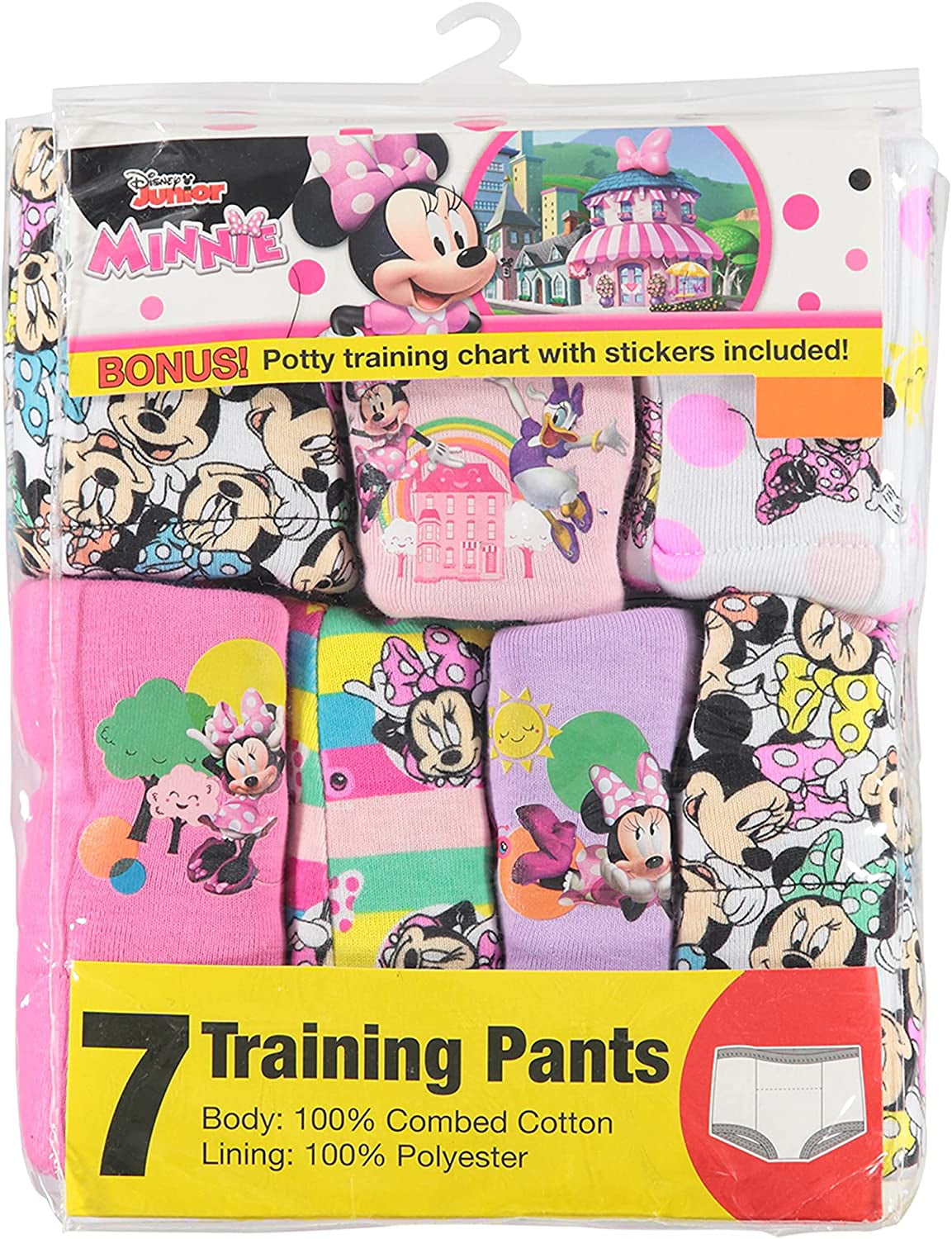 Disney Baby Girls' Minnie Mouse Potty Training Pants 3, 7, 10-pk