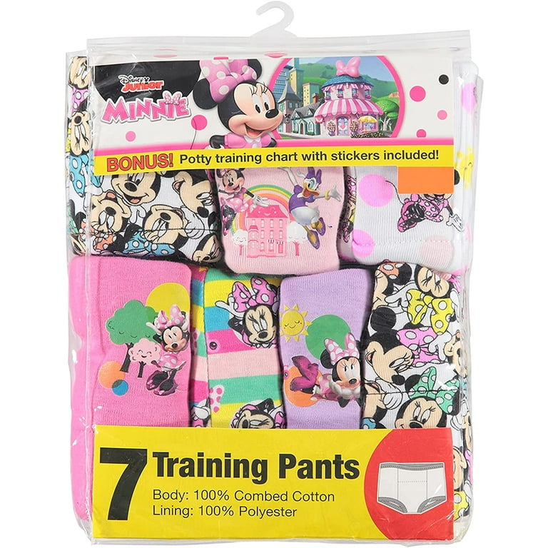Disney Minnie Mouse Girls Training Pants 3T 7pk