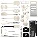 thumbnail image 3 of Kitchen Utensils Set 35 PCS Cooking Utensils Set, Nonstick and Heat Resistant Nylon Stainless Steel Silicone Spatula Set - Kitchen Gadgets Home Essentials Kitchen Accessories, Apartment Must Haves, 3 of 4