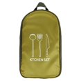 thumbnail image 3 of Ensemble de 8 Pcs Batterie de Cuisine de Camping Portable Randonnée BBQ Portable Intérieur Extérieur Vaisselle BBQ VR Roulotte Équipement de Randonnée Réchaud Cuisson Vert, 3 of 9